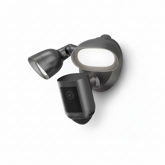 Outdoor Security Camera Built to Deter with Advanced Motion Detection, 2K Video, LED Floodlights, Two-Way Audio