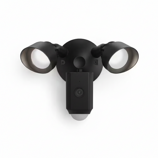 Outdoor Security Camera Built for Complete Property Coverage, 1080p HD Video, LED Floodlights, Two-Way Audio